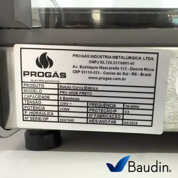 Vitrina Sobre mostrador Calor | Progas PRV-06DE | Baudin