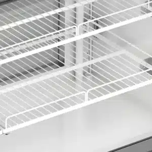 Vitrina Refrigerada 110 cm Vidrio Recto Confitera Gelopar GPEA-110RTI Parrillas