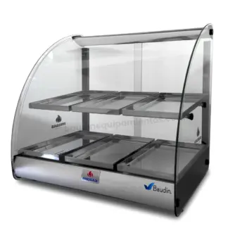 Vitrina Sobre Mostrador Calor Progas PRV-06 DE color Negro Baudin