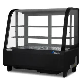 Vitrina Sobre Mostrador Refrigerada 100 Litros Kuma CW-100 Vidrio Curvo Color Negro Baudin Principal