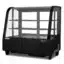 Vitrina Sobre Mostrador Refrigerada 100 Litros Kuma CW-100 Vidrio Curvo Color Negro Baudin Principal
