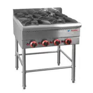 Anafe 4 Hornallas Comercial Industrial Flamemax con Base HGR-64