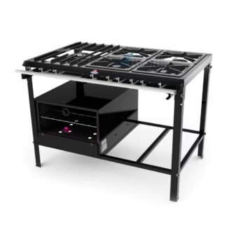 Anafe 5 hornallas Horno Piso De Chapa PMS-510 + FSI-680N