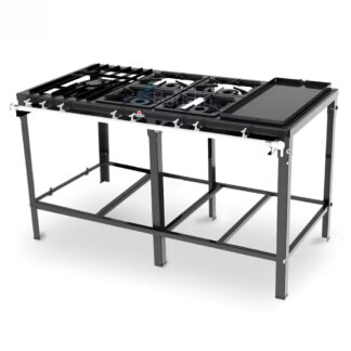 Anafe 5 hornallas con Plancha