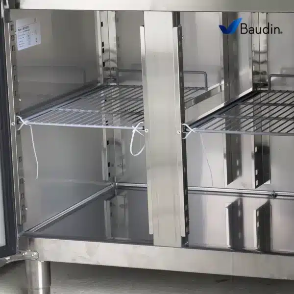 bajo mostrador Refrigerado 3 puertas Kuma GN3100 TN Interior Reijllas y Material Acero