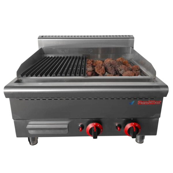 Parrilla grill a gas con piedras volcánicas | Flamemax HGL-62 - Imagen 2