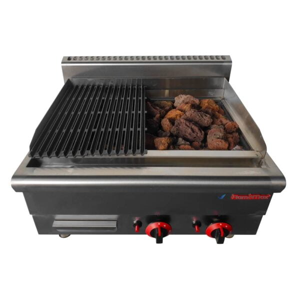 Parrilla grill a gas con piedras volcánicas | Flamemax HGL-62 - Imagen 3