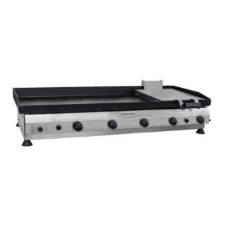 Plancha 121 cm a gas 5 quemadores | Metvisa CFGP-123/121