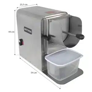 Dimensiones Rallador de Queso y Coco Metvisa RDA 3 Discos