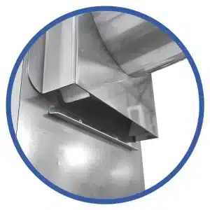 Rallador Boca de salida de queso