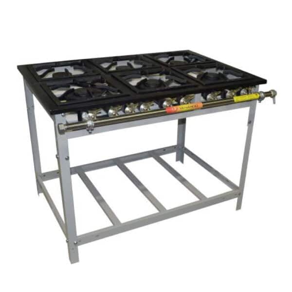 Anafe-6-Hornallas-3-fuegos-dobles-Venancio-E6D3-Baudin-Equipamientos