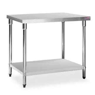 Mesa de trabajo 90 x 70 cm Lisa Acero Inoxidable | Flamemax HWT-2-79R