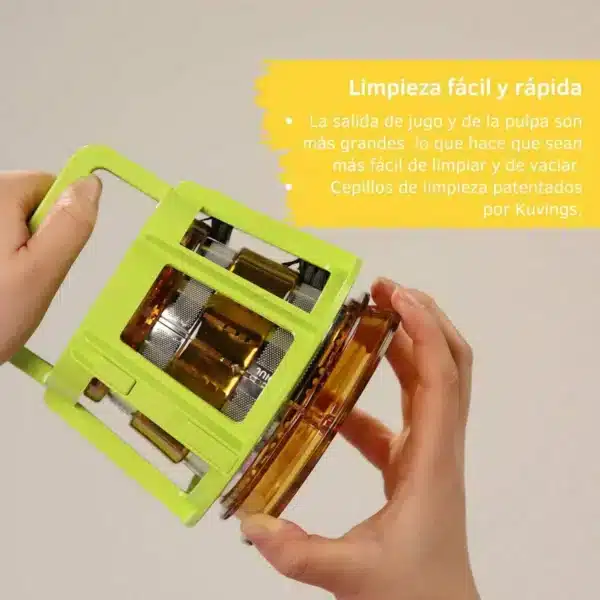 Extractor de Jugos prensado en frio Slow Juicer Kuvings REVO830 limpieza