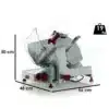 Cortadora de fiambre 25 cm Berkel Slicer Pro XS25 Medidas