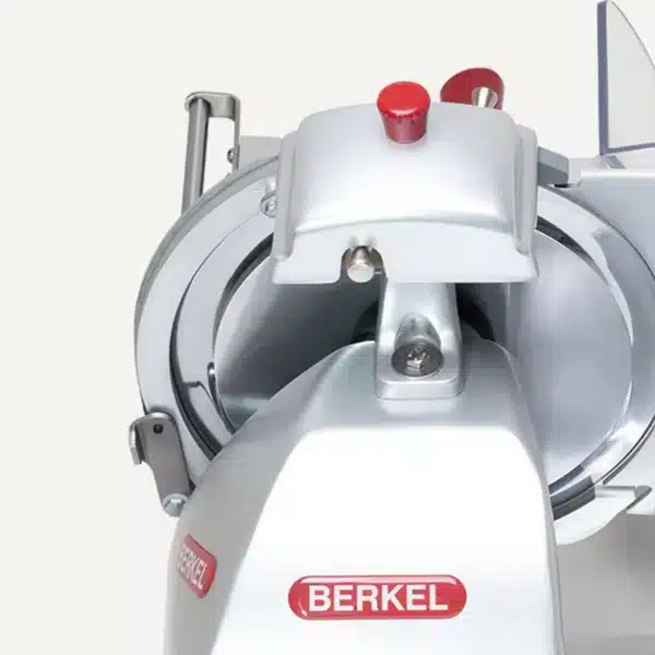 Cortadora de fiambre 30 cm Berkel Slicer Pro XS30 Detalle de disco y afilador