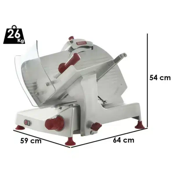 Cortadora de fiambre 30 cm Berkel Slicer Pro XS30 Medidas y Peso