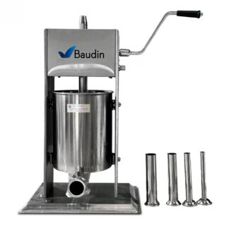 Embutidora Manual 10 Litros Lundar TV-10L Frontal con Embudos