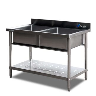 Mesada 120 x 70 cm con Doble Pileta | Kuma HSB-712DU