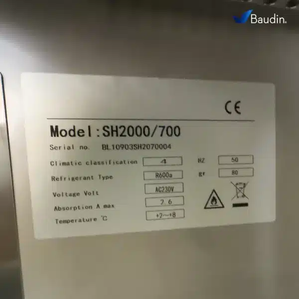 Bajo Mostrador con Topinera Kuma SH-2000-700 Especificaciones Tecnicas