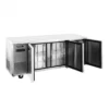 Bajo mostrador Frio Forzado Freezer 3 Puertas 1.8 mts Acero Inoxidable Ventus Vmf3Ps-480 Abierto