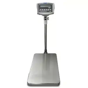 Bascula Comercial Digital hasta 150 kg de capacidad Cely VC-50 con Certificado LATU Vista Frontal Superior