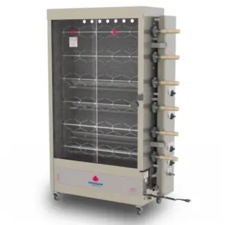 Spiedo 24 Pollos 6 espadas Rotativo a gas | Progas PR-634