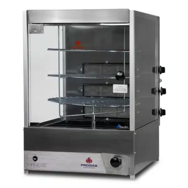 Spiedo rotativo de mesa 3 niveles multiuso a gas | Progas PRP-124G