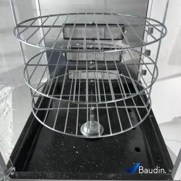 Spiedo horno rotativo de mesa multiuso a gas Progas PRP-124G Detalle Interior