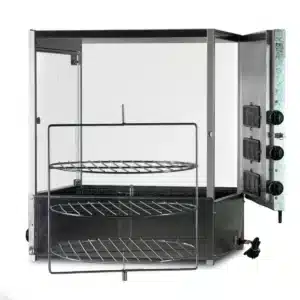 Spiedo horno rotativo de mesa multiuso a gas Progas PRP-124G Vista Desarmado