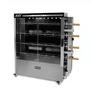 Spiedo para 20 Pollos de 4 Espadas con Horquilla Metvisa ASER.40