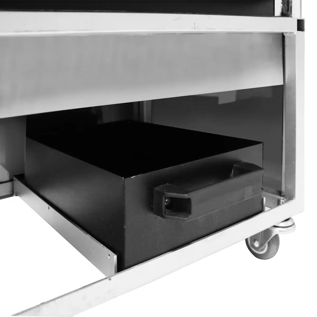 Spiedo para 20 Pollos de 4 Espadas con Horquilla Metvisa ASER.40 Cajon para grasa