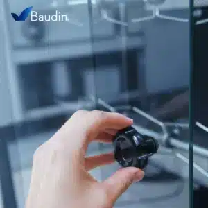 Spiedo para 20 Pollos de 4 Espadas con Horquilla Metvisa ASER.40 Detalle Pasador vidrio