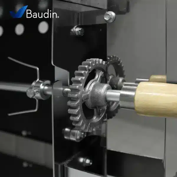 Spiedo para 30 Pollos con 6 espadas Metvisa ASER-60 Engranaje espada