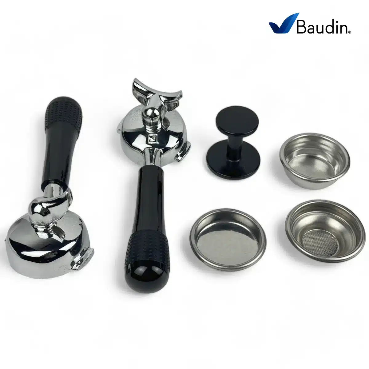 Portafiltros y filtros de la Cafetera Appia Life 1 Grupo Volumetrica