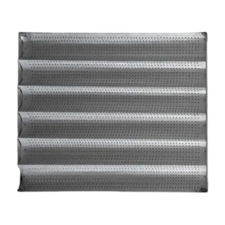 Bandeja Acanalada Perforada 58 x 68 cm acero al carbono aluminizada | Baudin BAP-58X68
