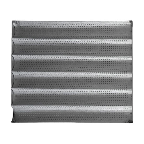 Bandeja Acanalada Perforada 58 x 68 cm acero al carbono aluminizada | Baudin BAP-58X68