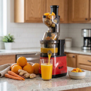 Juguera de Prensado en Frio Cold Press Demet DM1800 Roja Principal