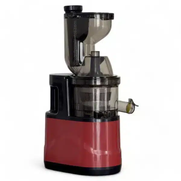 Juguera de Prensado en Frio Cold Press Demet DM1800 Roja Diagonal otro lado