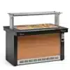 Mesa Buffet 6 cubas Refrigerada acero inoxidable con tapa Gelopar GBRF-140 PR Baudin Comprar en Uruguay