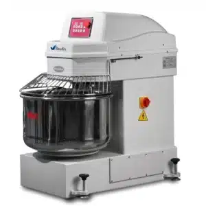 Amasadora Industrial 80 Litros Trifasica 380 V 35 kg de Harina 50 kg de masa terminada Kuma SH80 Baudin Principal se ve boton de corte