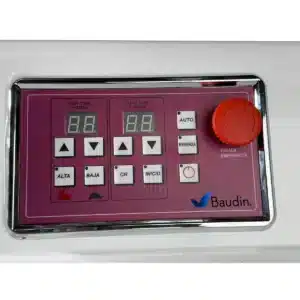 Controlador Digital con 2 velocidades Alta y Baja con corte con timmer digital Amasadora Industrial 80 Litros Trifasica 380 V 35 kg de Harina 50 kg de masa terminada Kuma SH80 Baudin