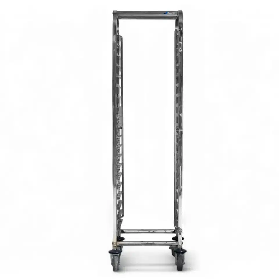 Gavillar para 20 bandejas 60 x 40 cm en Acero Inoxidable Lundar Frontal TR-20L