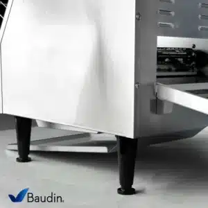 Tostadora de Banda Continua Profesional Lundar ETT-300 Detalle bandeja frontal