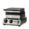 Waflera 2 Wafles Rectangulares Hierro Fundido Lundar HF-1 Vista Diagonal Cerrada