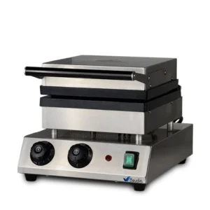 Waflera 2 Wafles Rectangulares Hierro Fundido Lundar HF-1 Vista Diagonal Cerrada