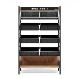 Exhibidor de Frutas y Verduras Comercial Gelopar MHVE-125 PR Frontal