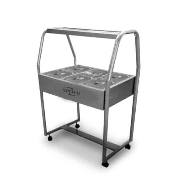 Mesa Buffet 6 Cubas Calientes Slopu SPL-506