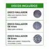 Rallador de queso industrial Electrico Skymsen RQC Disco Rallado incluidos