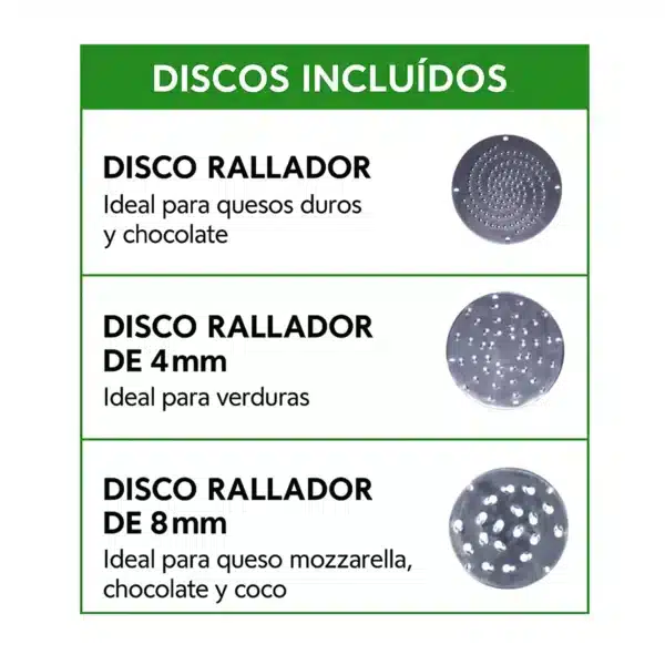 Rallador de queso industrial Electrico Skymsen RQC Disco Rallado incluidos