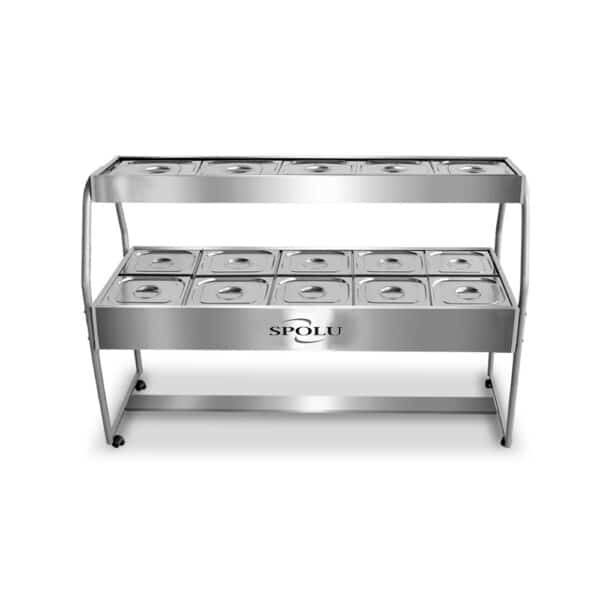 Mesa Buffet Combinada 15 Cubas Spolu SPL-512CO frontal